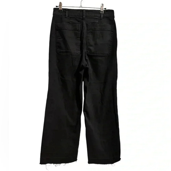 Everlane Black Wide Leg Cropped Jeans Size 4 - Picture 2 of 4